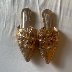 Cape Robbin Rose Gold mules